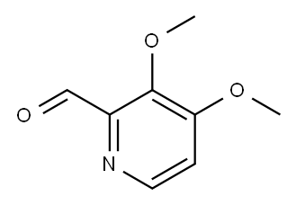3,4-二甲氧基吡啶甲醛 结构式