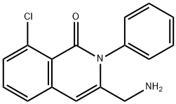 1(2H)-Isoquinolinone, 3-(aminomethyl)-8-chloro-2-phenyl- 结构式