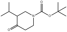 3-异丙基-4-氧代哌啶-1-羧酸叔丁酯 结构式