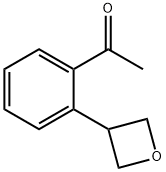 1-(2-(氧杂环丁烷-3-基)苯基)乙酮 结构式