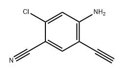 Benzonitrile, 4-amino-2-chloro-5-ethynyl- 结构式