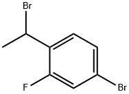 Benzene, 4-bromo-1-(1-bromoethyl)-2-fluoro- 结构式