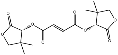 (+)-BIS((R)-4,4-DIMETHYL-2-OXOTETRAHYDRO -3-FURYL))FUMARATE 结构式