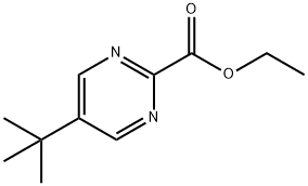 Ethyl 5-(tert-butyl)pyrimidine-2-carboxylate 结构式