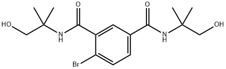 4-溴-N1,N3-双(1-羟基-2-甲基丙-2-基)间苯二甲酰胺 结构式