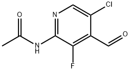Acetamide, N-(5-chloro-3-fluoro-4-formyl-2-pyridinyl)- 结构式