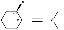 Trans-2-((trimethylsilyl)ethynyl)cyclohexanol 结构式