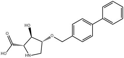 (2S,3R,4R)-3-hydroxy-4-o-methyl-p-biphenyl-proline 结构式