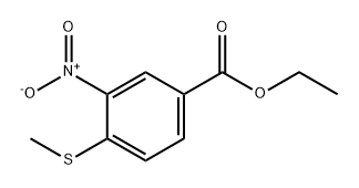 Benzoic acid, 4-(methylthio)-3-nitro-, ethyl ester 结构式