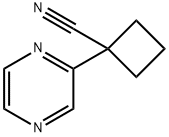 1-(吡嗪-2-基)环丁烷-1-甲腈 结构式