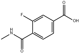 Benzoic acid, 3-fluoro-4-[(methylamino)carbonyl]-