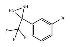 Diaziridine, 3-(3-bromophenyl)-3-(trifluoromethyl)- 结构式