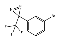 3-(3-(三氟甲基)-3H-双吖丙啶-3-基)溴苯基 结构式