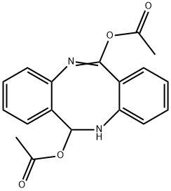 Dibenzo[b,f][1,5]diazocine-6,12-diol, 11,12-dihydro-, 6,12-diacetate 结构式