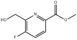 5-氟-6-(羟甲基)-2-吡啶羧酸甲酯 结构式