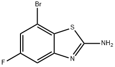 7-溴-5-氟苯并[D]噻唑-2-胺 结构式