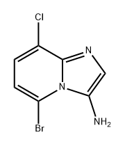 5-bromo-8-chloroimidazo[1,2-a]pyridin-3-amine 结构式