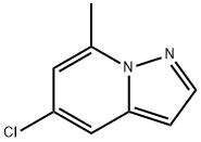 PYRAZOLO[1,5-A]PYRIDINE, 5-CHLORO-7-METHYL- 结构式