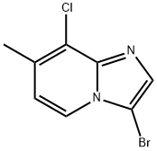 3-bromo-8-chloro-7-methylimidazo[1,2-a]pyridine 结构式