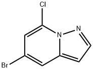 5-溴-7-氯吡唑[1,5-A]吡啶 结构式