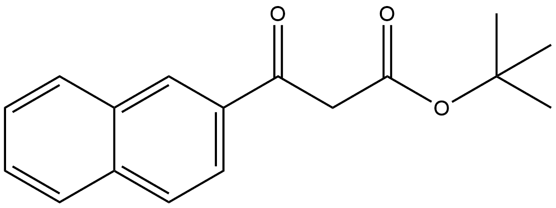 2-Naphthalenepropanoic acid, β-oxo-, 1,1-dimethylethyl ester 结构式