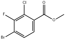 2-氯-3-氟-4-溴苯甲酸甲酯 结构式