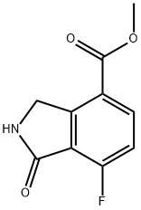 7-氟-1-氧代异吲哚啉-4-甲酸甲酯 结构式