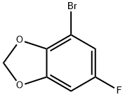 4-溴-6-氟苯并[D][1,3]二氧杂环戊烯 结构式
