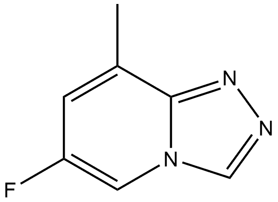 6-氟-8-甲基-[1,2,4]三唑并[4,3-A]吡啶 结构式