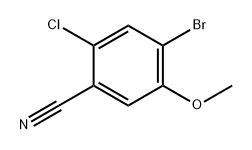 4-溴-2-氯-5-甲氧基苄腈 结构式