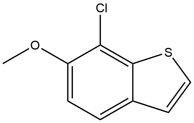 7-chloro-6-methoxybenzo[b]thiophene 结构式