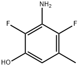 3-氨基-2,4-二氟-5-甲基苯酚 结构式