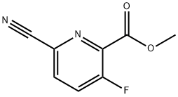 6-氰基-3-氟吡啶甲酸甲酯 结构式