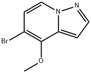 5-溴-4-甲氧基吡唑并[1,5-A]吡啶 结构式