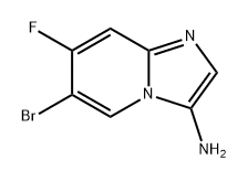 6-bromo-7-fluoroimidazo[1,2-a]pyridin-3-amine 结构式