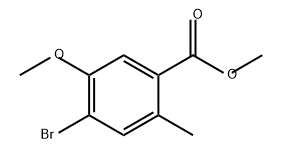 4-溴-5-甲氧基-2-甲基苯甲酸甲酯 结构式