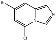 7-溴-5-氯咪唑并[1,5-A]吡啶 结构式