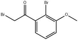 2-Bromo-3-methoxyphenacyl bromide 结构式