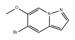 5-溴-6-甲氧基吡唑并[1,5-A]吡啶 结构式