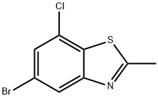 5-Bromo-7-chloro-2-methylbenzo[d]thiazole 结构式