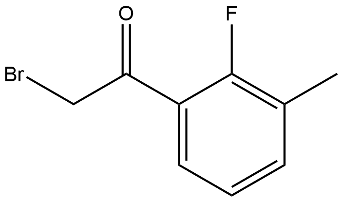 2-Bromo-1-(2-fluoro-3-methylphenyl)ethanone 结构式