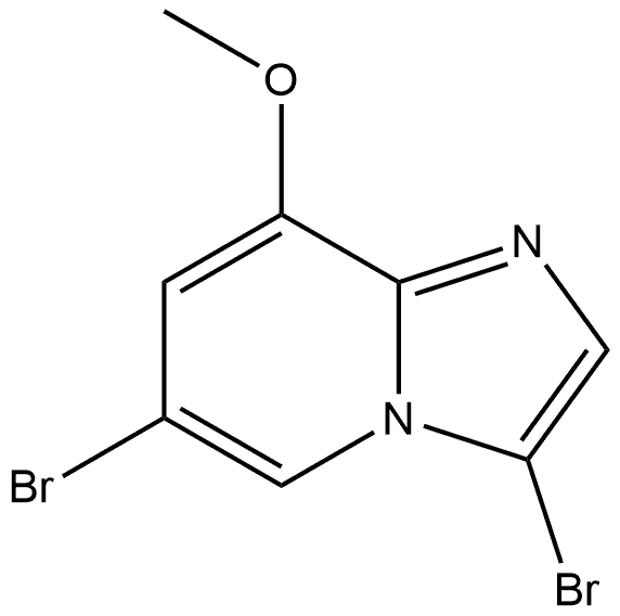 3,6-Dibromo-8-methoxy-imidazo[1,2-a]pyridine 结构式
