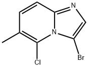 3-bromo-5-chloro-6-methylimidazo[1,2-a]pyridine 结构式