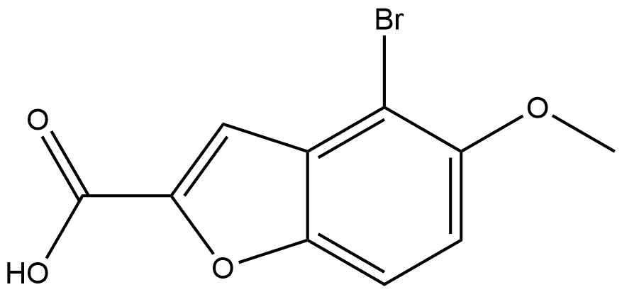 4-Bromo-5-methoxy-2-benzofurancarboxylic acid 结构式