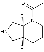 1-((4AS,7AS)-八氢1H-吡咯并[3,4-B]吡啶-1-基)乙-1-酮 结构式