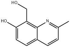 8-Quinolinemethanol, 7-hydroxy-2-methyl- 结构式