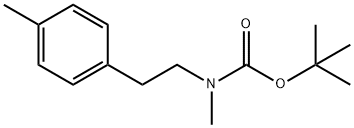 Carbamic acid, N-methyl-N-[2-(4-methylphenyl)ethyl]-, 1,1-dimethylethyl ester 结构式