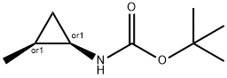 Carbamic acid, N-[(1R,2S)-2-methylcyclopropyl]-, 1,1-dimethylethyl ester, rel- 结构式