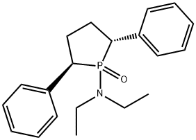 1-Phospholanamine, N,N-diethyl-2,5-diphenyl-, 1-oxide, (2R,5R)- 结构式