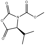 3-OXAZOLIDINECARBOXYLIC ACID, 4-(1-METHYLETHYL)-2,5-DIOXO-, METHYL ESTER, (4S)- 结构式